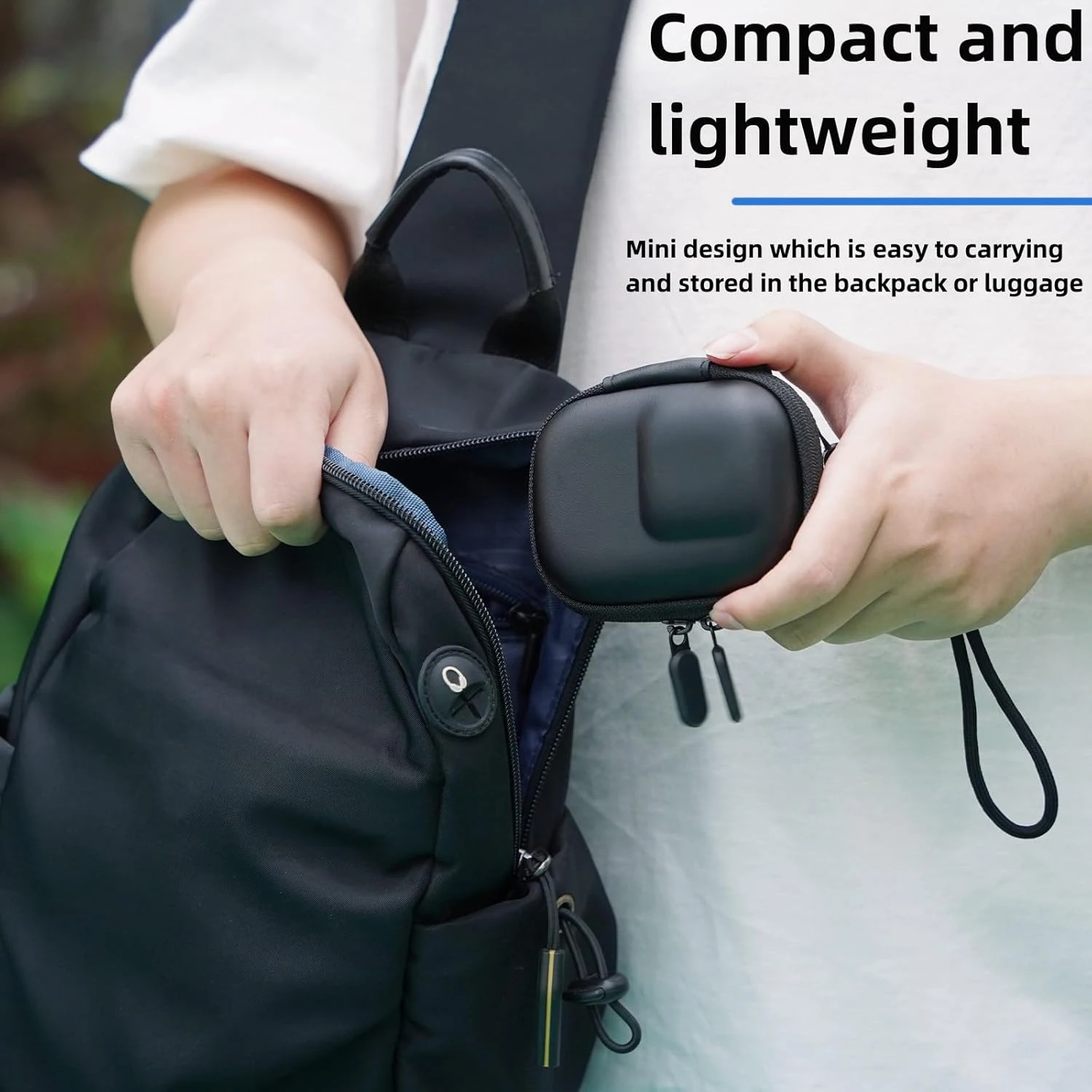 Portable Storage Bag Travel Case with Carabiner Storage Box Protective Box With Box for DJI OSMO Action 6/5 Pro/4/3 Accessories