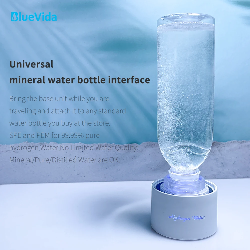 BlueVida SPE & PEM générateur d'eau d'hydrogène à haute concentration avec 2 modes de travail et mode autonettoyant et peut absorber l'hydrogène