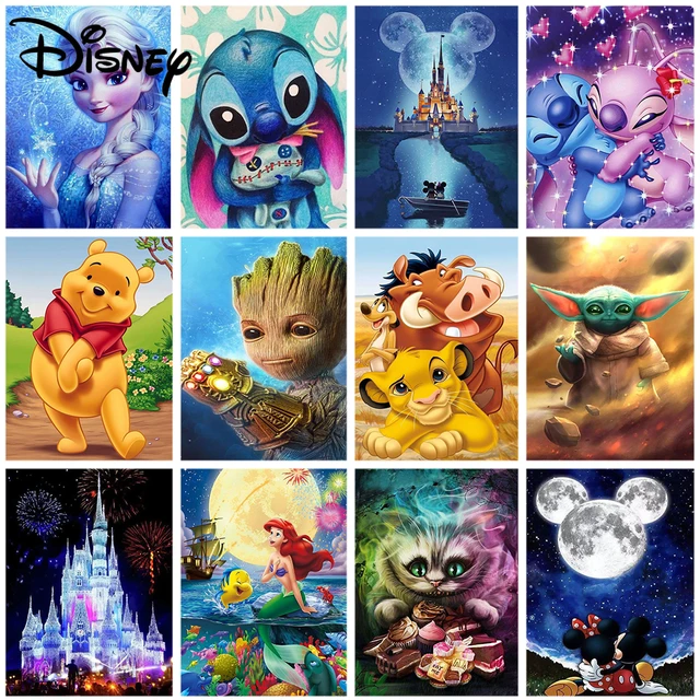 Diy Cartoon Stitch Diamond Painting  Diamond Painting Disney Character -  Diy Disney - Aliexpress