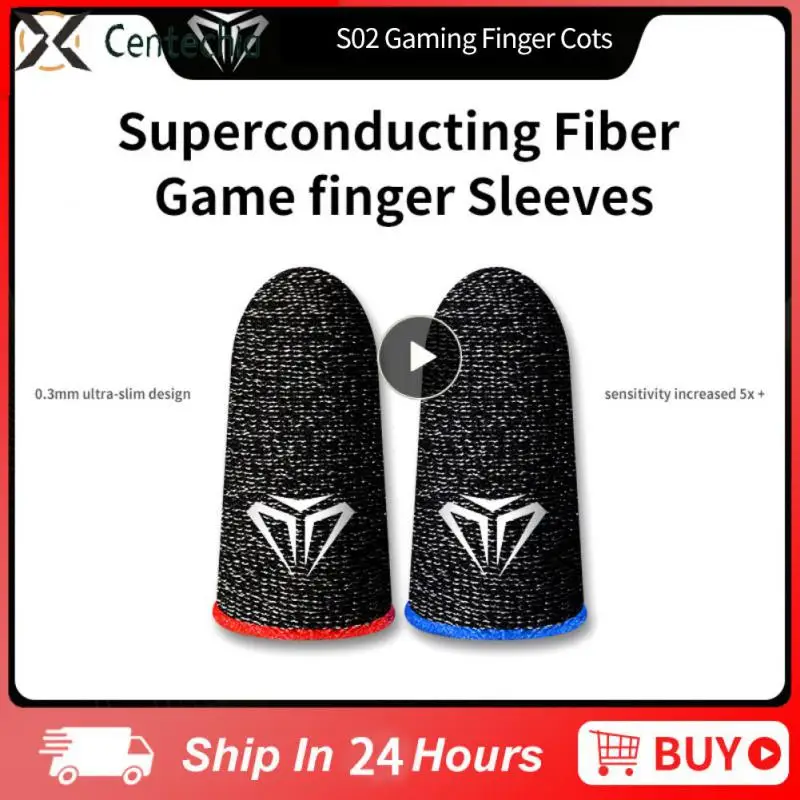 

Finger Sleeve for PUBG Mobile Game Sweatproof Breathable Sensitive Gaming Touch Screen Fingertips Cover Thumb Gloves