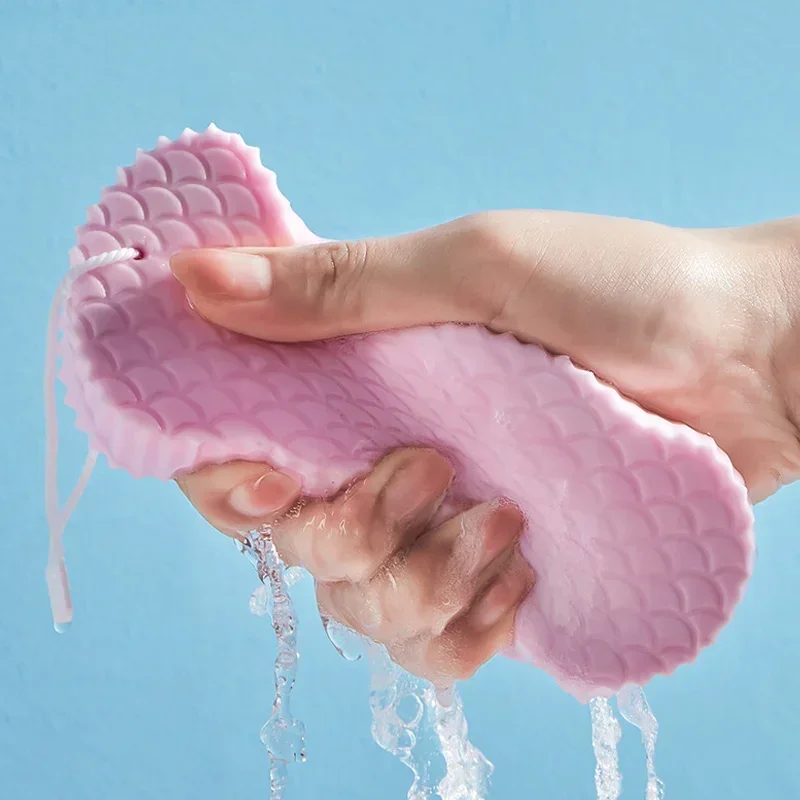 Bath Exfoliator 1pc Soft Sponge Body Scrubber Bath Exfoliating Scrub Sponge Shower Brush Body Skin Remover Exfoliante