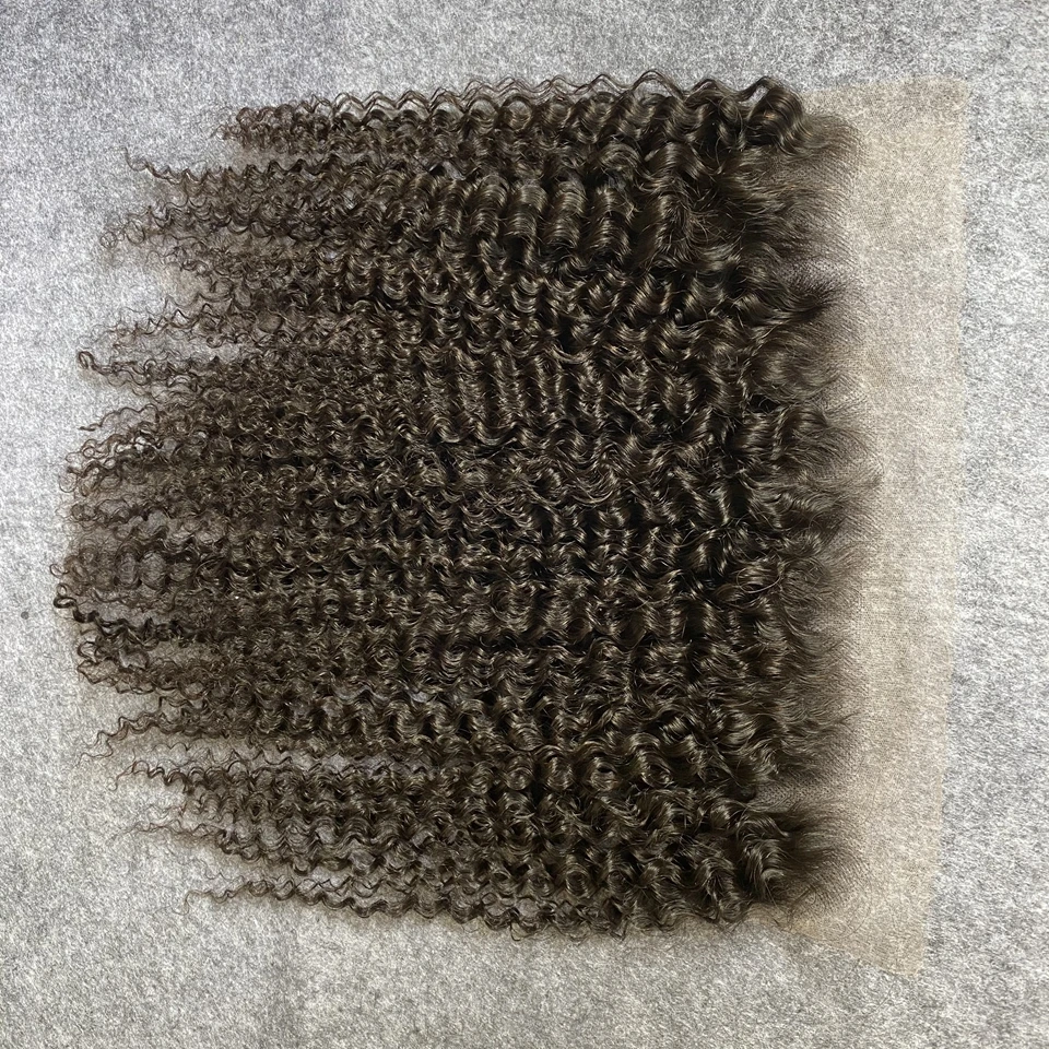 13x4 Ultra Fitted HD Lace Frontal Only Melt Skins Brazilian Deep Curly Human Hair 5x5 6x6 HD Lace Closure PrePlucked Free Part