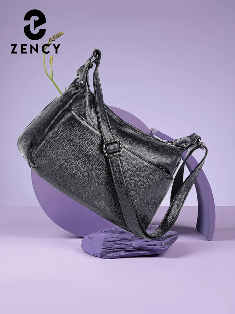 Zency – sac à bandoulière élégant en cuir véritable pour femmes