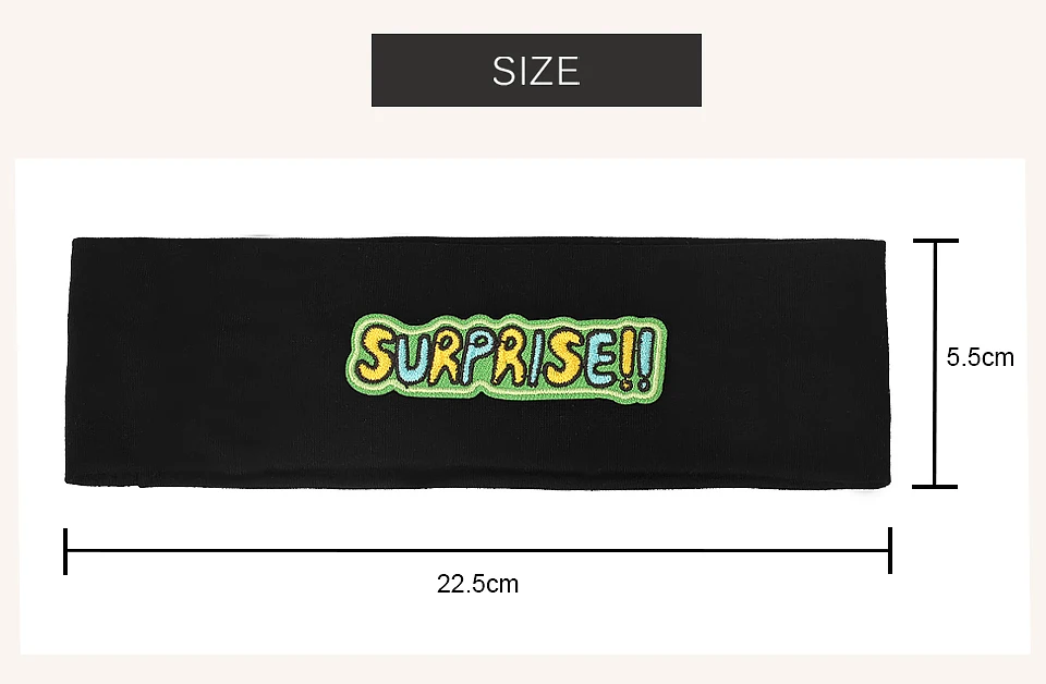 Geebro Neugeborenen Süßigkeiten Farbe Turban Buchstaben Stirnband Baby Mädchen Baumwolle elastisch niedlich weiches Haarband Stirnbänder Haarschmuck – Detail 4