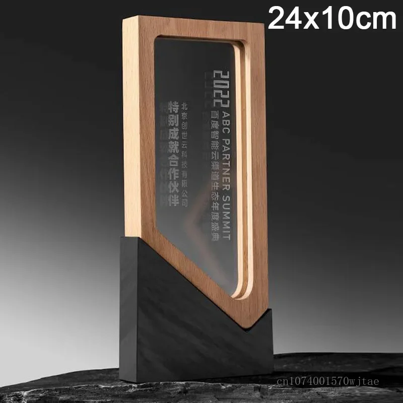 Customized Creative Inkstone Crystal Trophy Honor Medal Premium Company Excellent Employee Souvenir, Reward Home Decoration, 1Pc