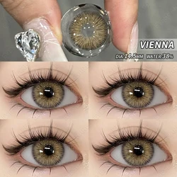 Vibrant Color Contact Lenses - Yearly Natural Look with Fast Delivery (VIENNA - BROWN)