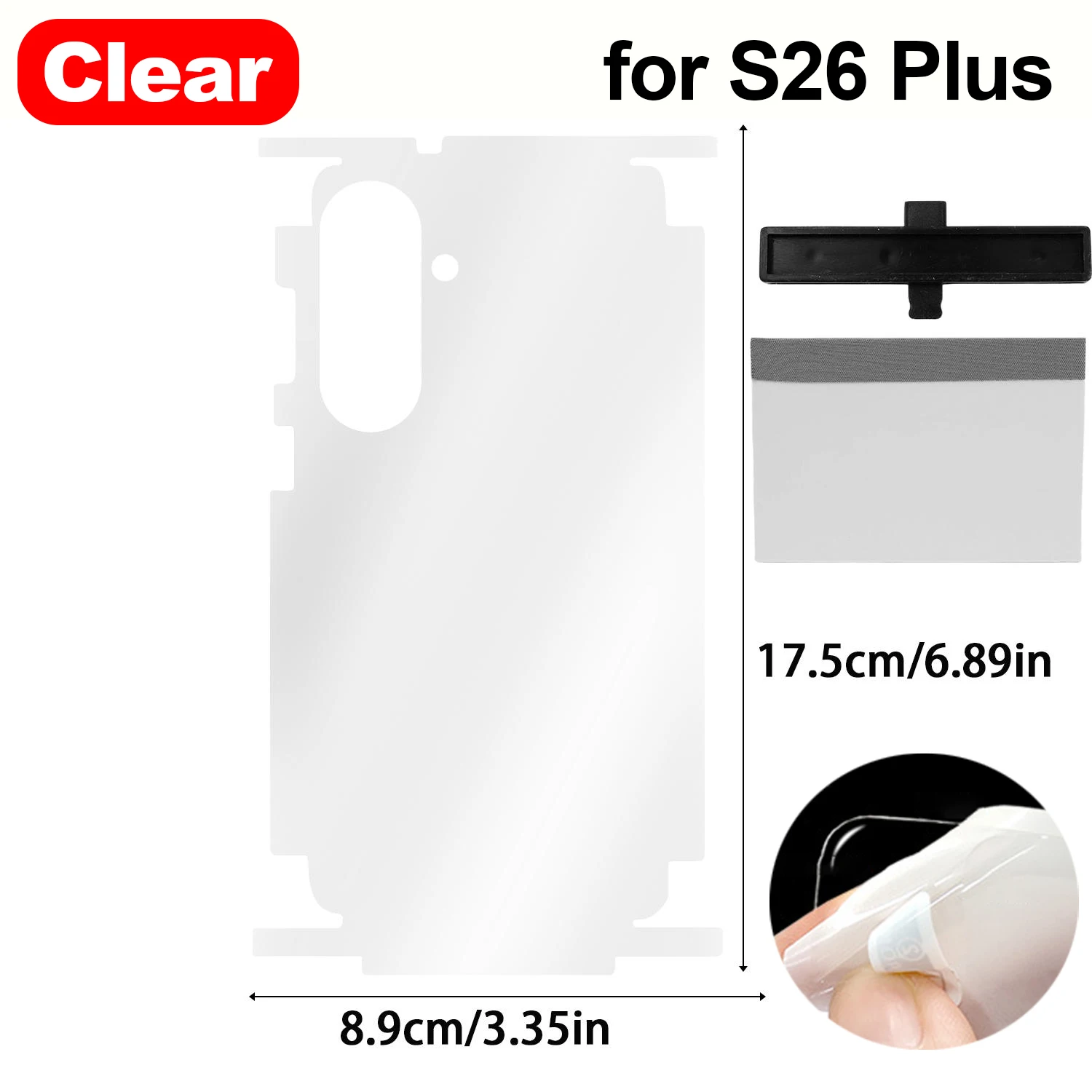 Full Coverage Back Screen Protectors with Side Frame Stickers - Hydrogel Film