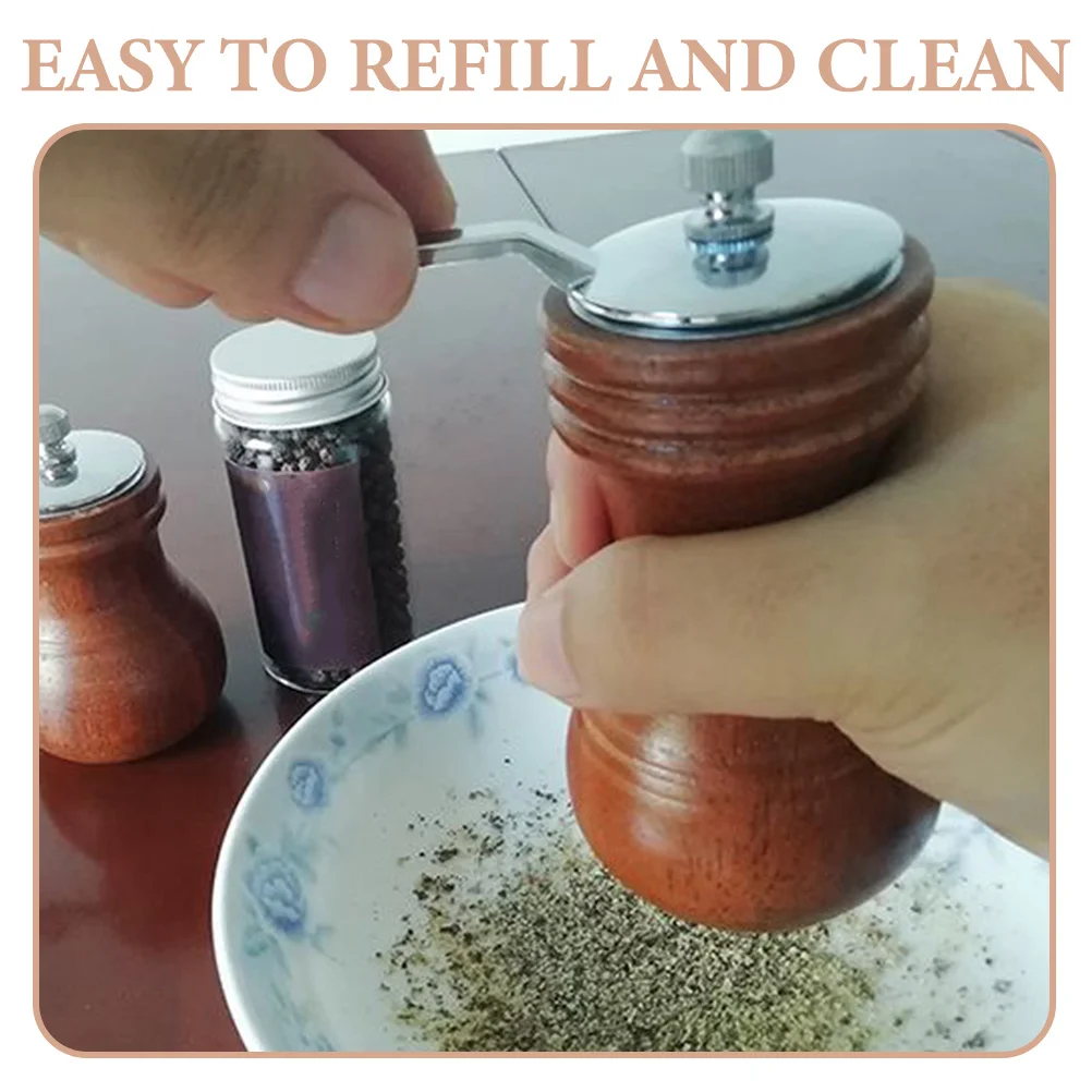 Wooden Pepper Grinding Tool Vintage Manual Coffee Grinder Hand Practical Small Bean Milling Cranked