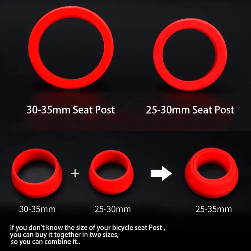 Bicycle seat post Waterproof Dust Silicone Cover Bicycle Seatpost Protection Cover High Elasticity MTB Road Parts