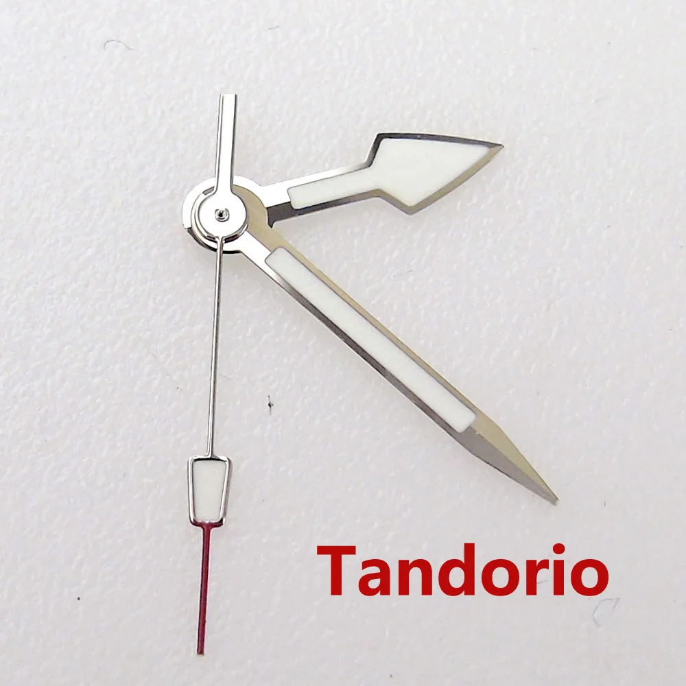 Bliger Highquality Silver Edge White Watch Hand Needles fit NH35A