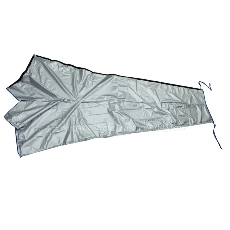 600D Heavy Duty Mainsail Boom Cover Waterproof Boat Sail Cover 8-13ft Anti-Wind Cover Sunshade Cover Outdoor Booms Boat