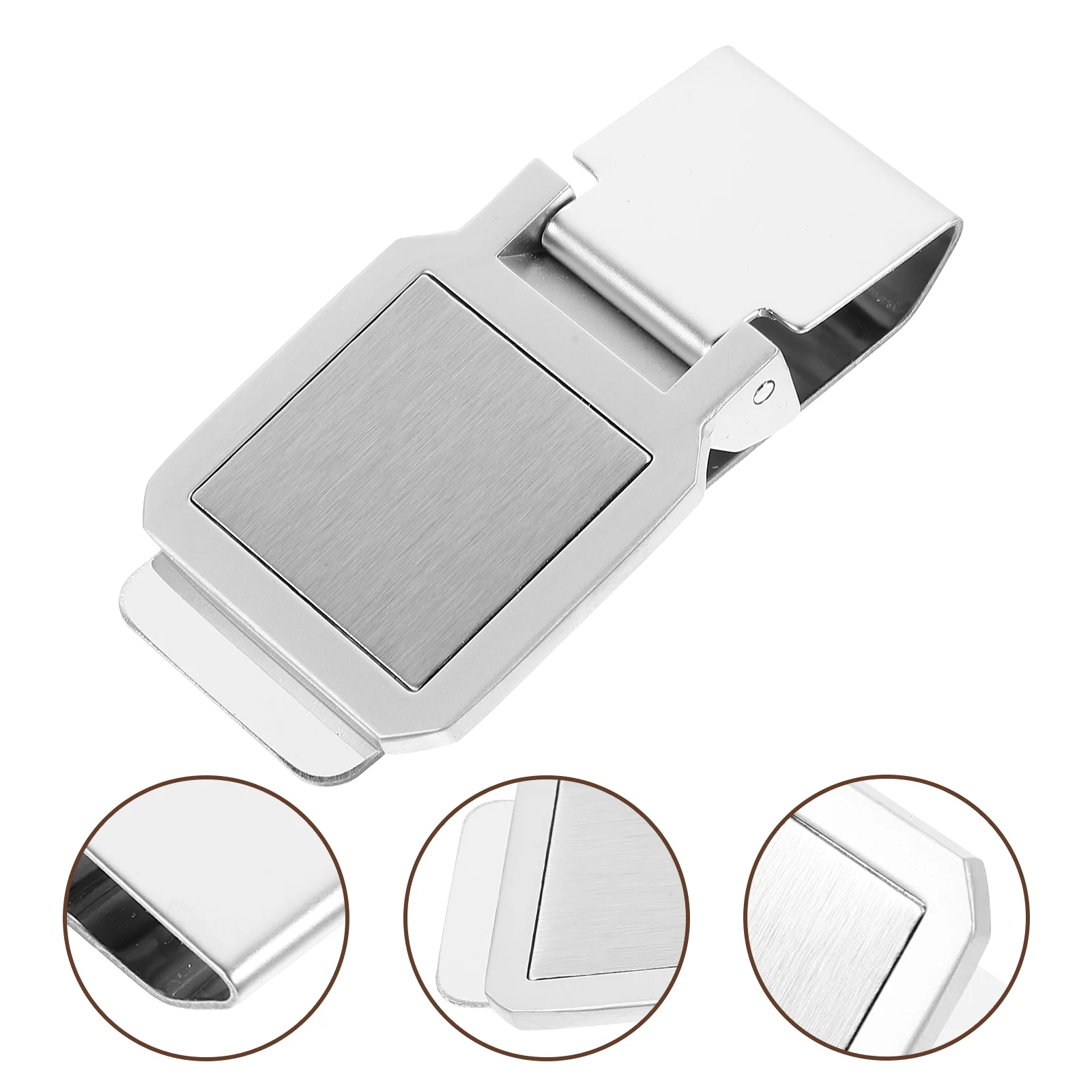 

Office Money Clip Practical Money Fixing Clamp Stainless Steel Bill Fold Fixing Clips Cheque Credit Cards Storage Clamps