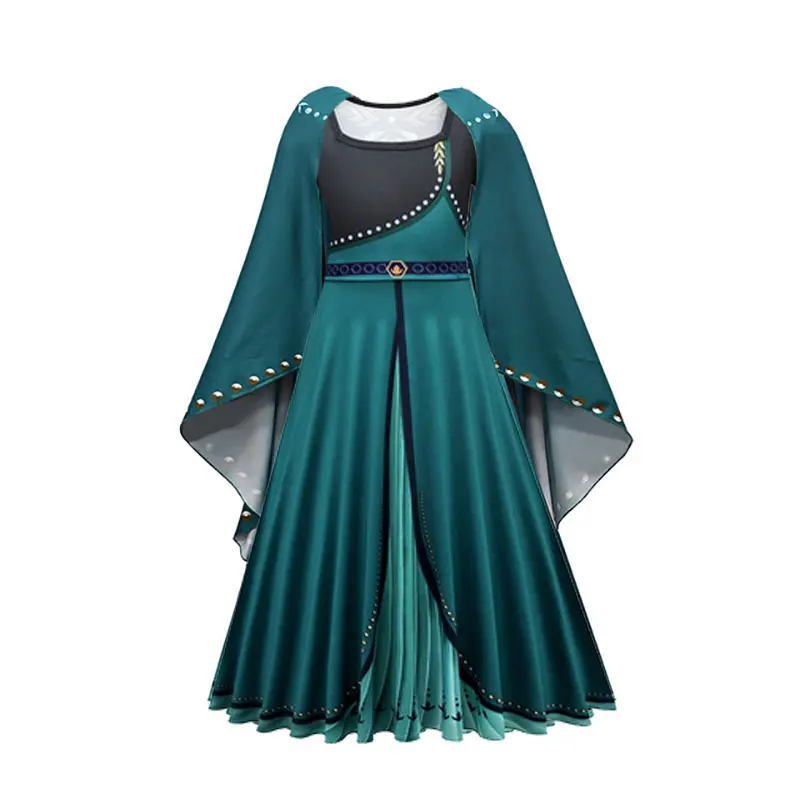 thumbnail image 1 of Vestido de princesa de Frozen de Disney para niñas, traje de baile de malla con lentejuelas blancas, ropa de carnaval, Cosplay para niños, Reina de la nieve, Elsa y Anna, 1 of 5
