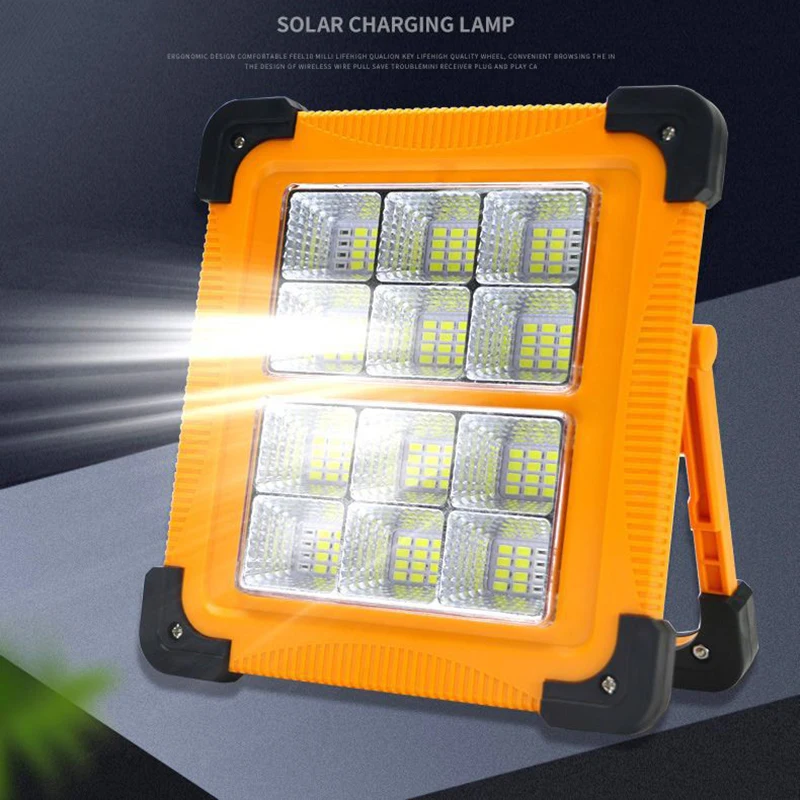 

ZK40 100000LM Rechargeable Solar Light Outdoor Portable LED Tent Lights Built-in Battery Floodlight Stand Magnetic Work Lamp