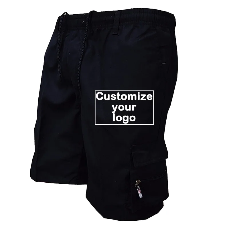New Fashion Customization Your Logo Shorts Capris Summer Men's Backband Shorts Casual Loose Drawstring Shorts S-3XL