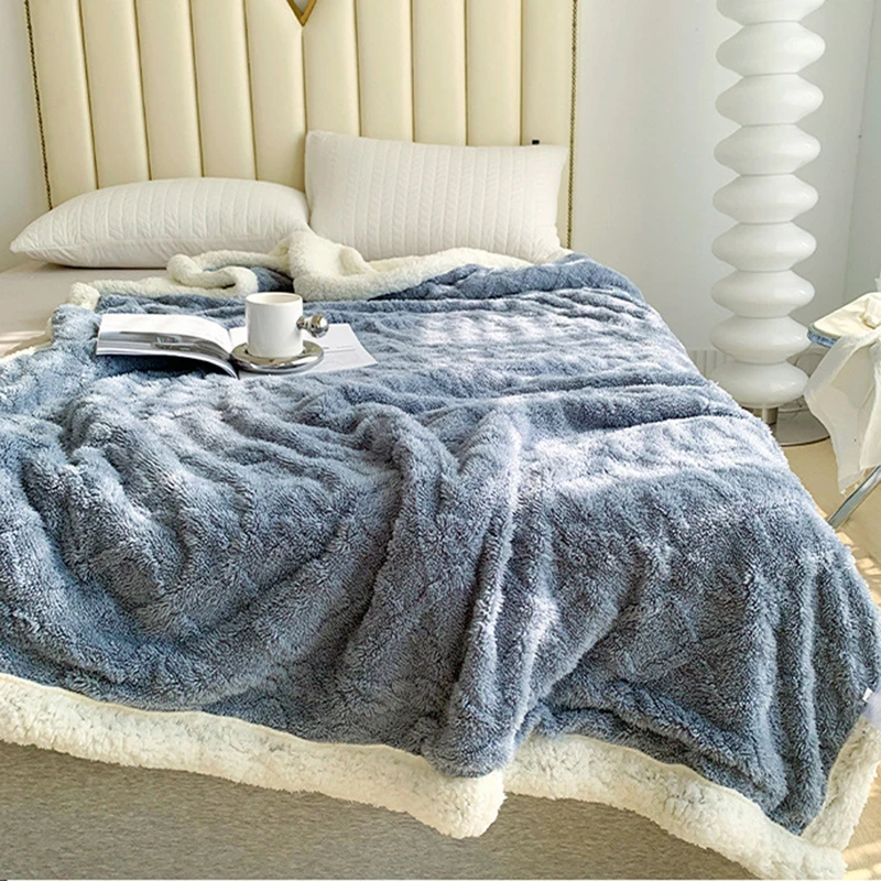 Super Warm Snow Velvet Quilt - Luxury Double-Sided Fleece Blanket for  Winter, Thickened Plush Quilt for Autumn