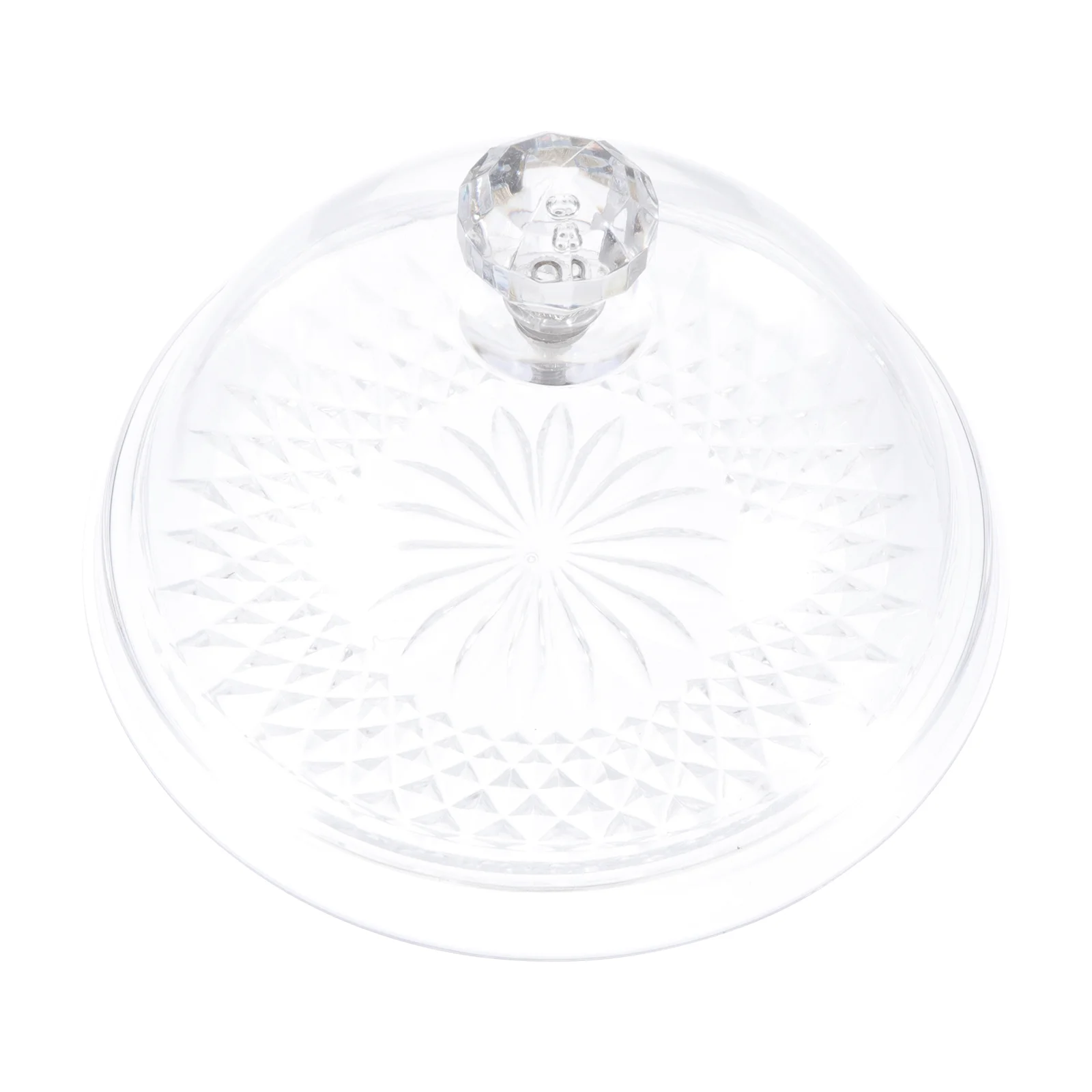 

Cake Stand Dome With Glass Lid Container Cover Plate Acrylic Disc