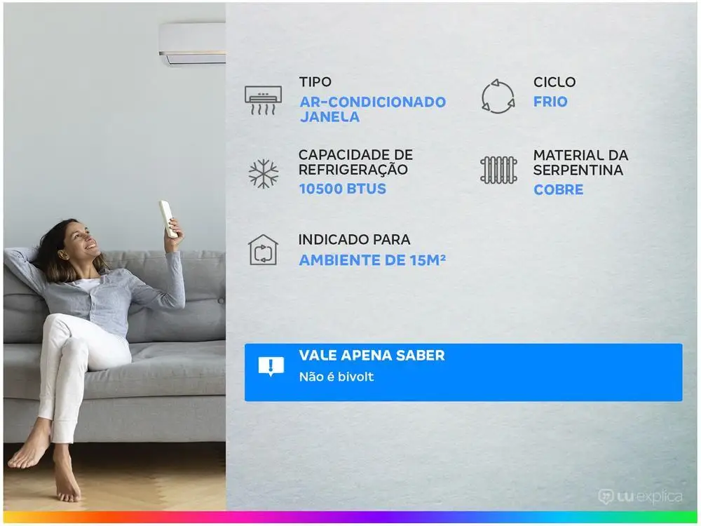 Ar-condicionado de Janela Gree 10.500 BTUs 2