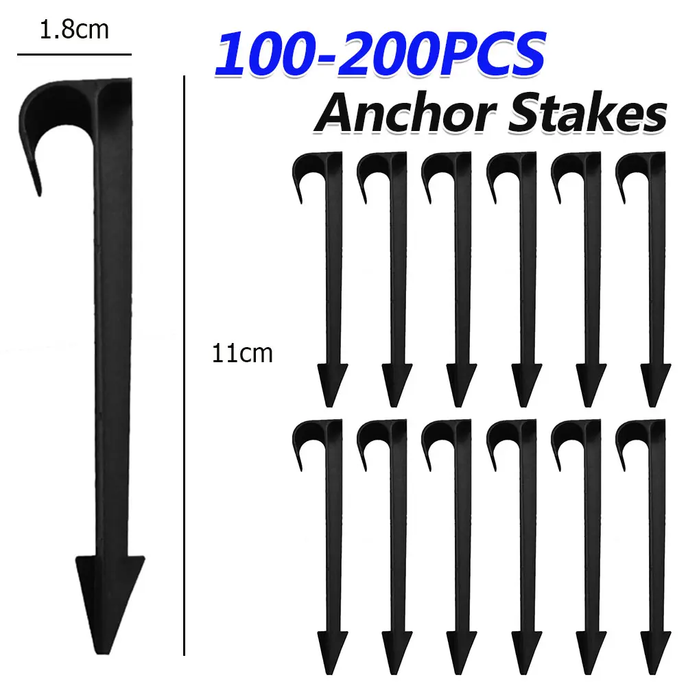 100-200PCS Garden Irrigation Hose Anchors 16mm Fixed Stakes for Hose Drip Irrigation Garden Watering Dripper Sprinkler Bracket