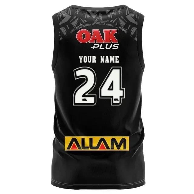 thumbnail image 1 of Camiseta de rugby de local/visitante/entrenamiento/sin mangas de Penrith Panthers 2024 - Talla para hombre: S-XXXL (nombre y número personalizados impresos), 1 of 5