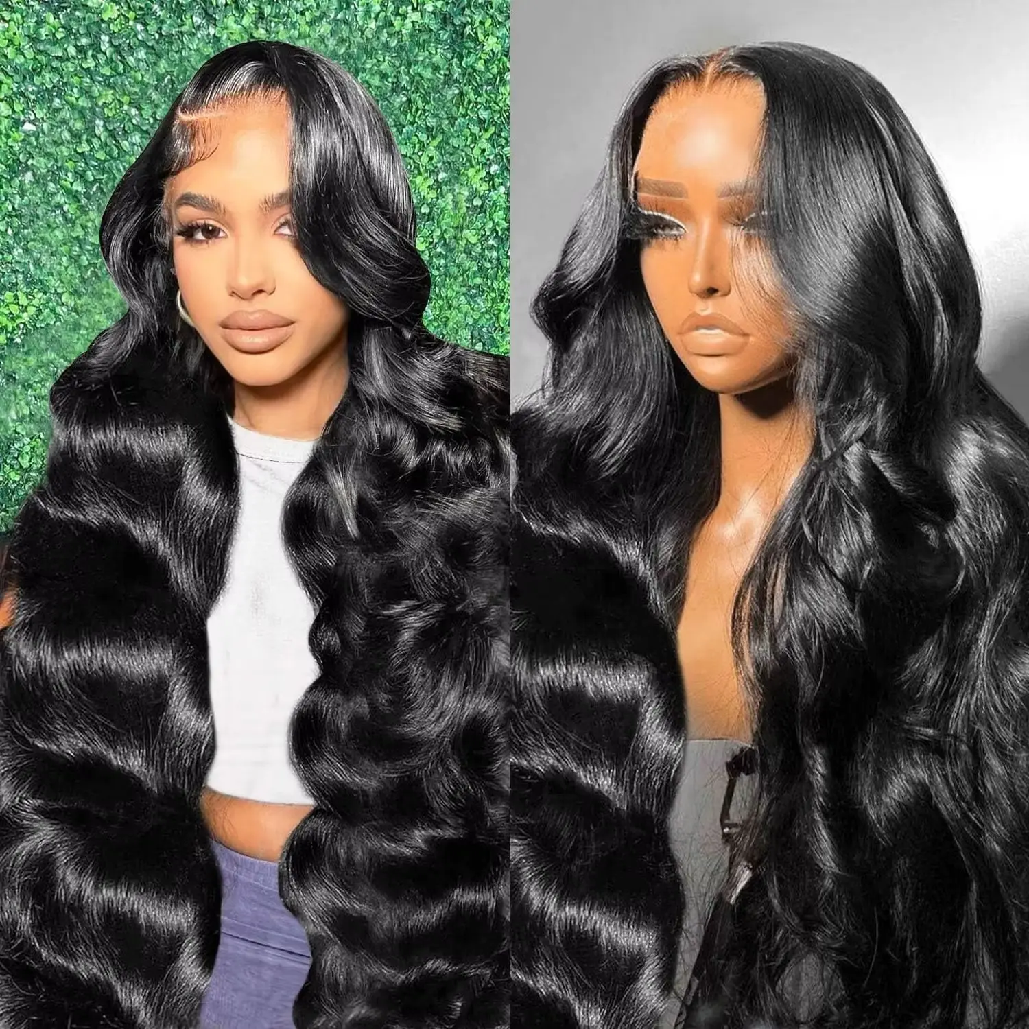 13x6 Body Wave Lace Front Wigs Brazilian Human Hair Wig 13x4 Hd Pre Plucked Lace Transparent Frontal Wig 30 40 Inch For Women 1