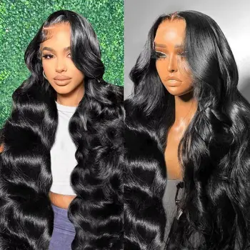 13x6 Body Wave Lace Front Wigs Brazilian Human Hair Wig 13x4 Hd Pre Plucked Lace Transparent Frontal Wig 30 40 Inch For Women 1