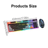 85DC 104 Keys= Gaming Keyboard and Mouse Combo with LED Backlit Quiet Computer Keyboard PC Keyboard USB Corded Keyboard - Image 6