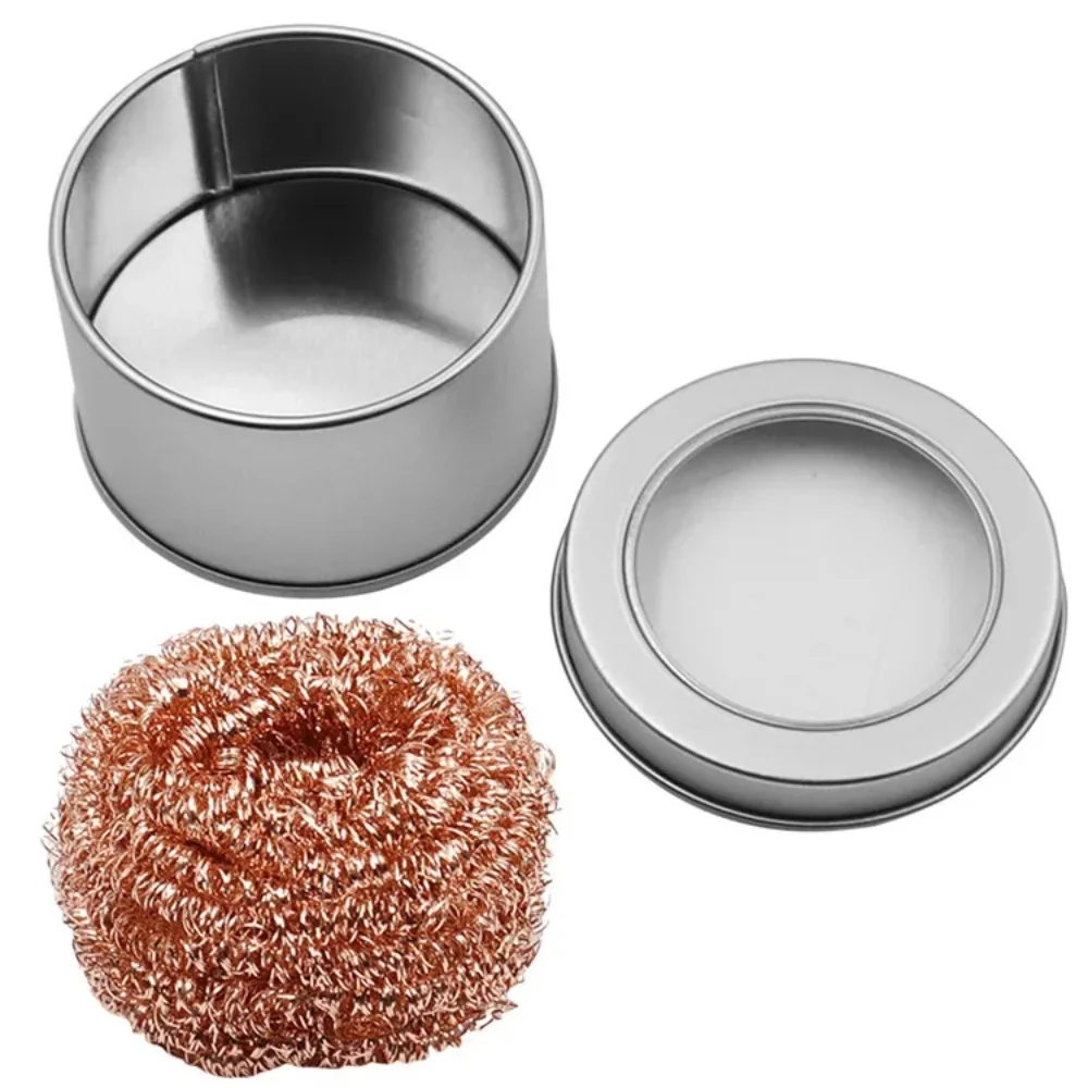 Soldering Iron Cleaning Tool Cleaning Filter Repair Desoldering Iron Mesh Filter Clean Soldering Tip Copper Wire Cleaning Balls