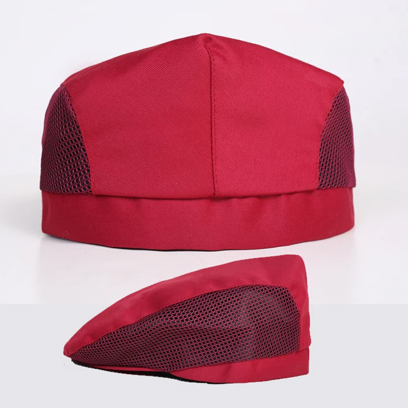 Chef Apron Hat Set Hotel Restaurant Kitchen Workwear Cafe Waiter Pinafore Berets Men and Women Youth Catering Cooking Cap Aprons