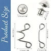 Adjustable Waist Buckle Extender No Sewing Pant Clips Waist Tightener Button for Jeans Skirts Sleeves Fit Button Pins Tool 2