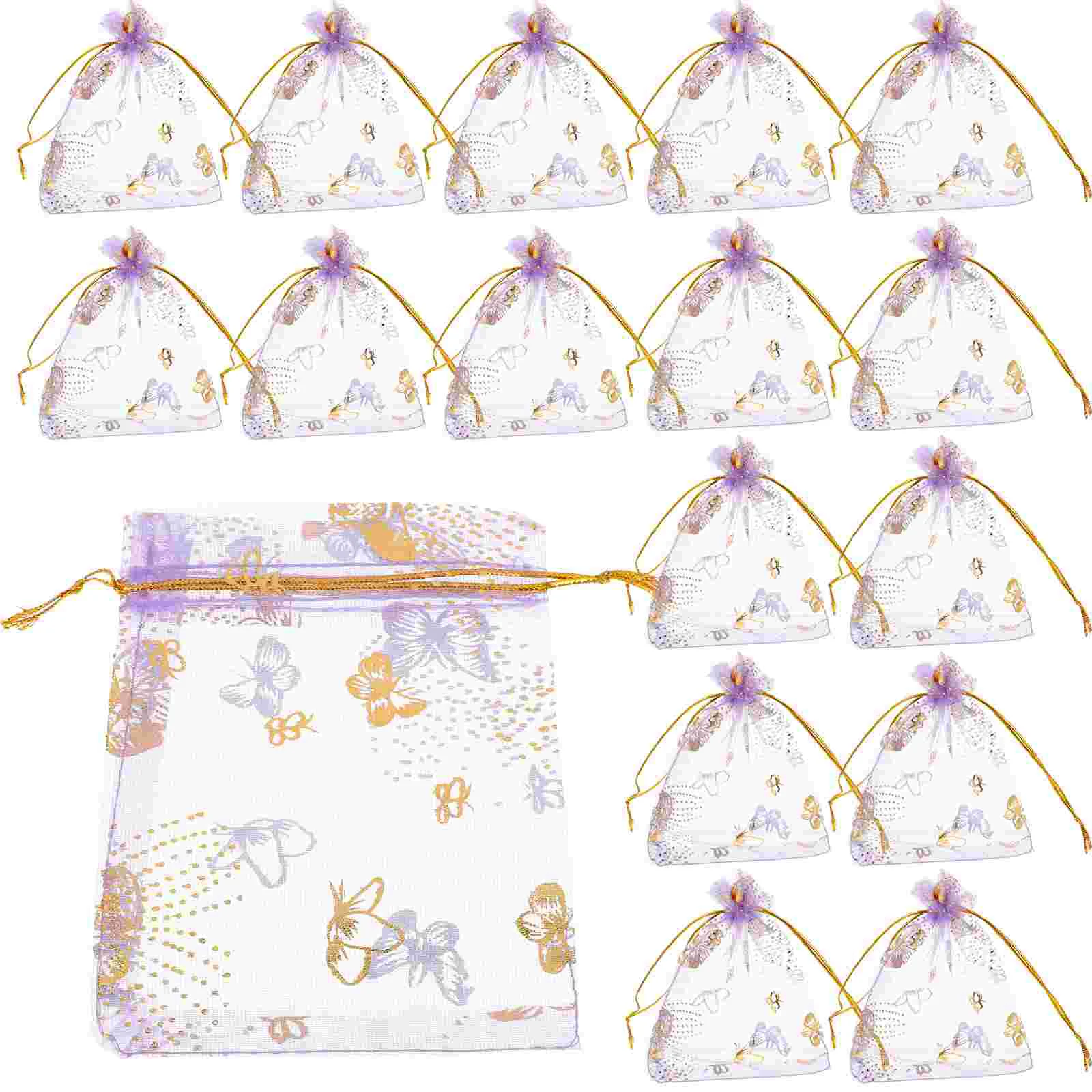 

Party Goodie Boxes Organza Gift Bag Clear Bags for Gifts Small Drawstring Pouches