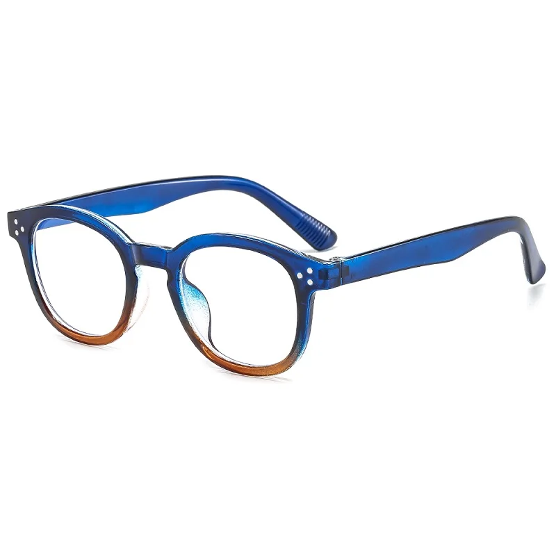 cute blue light glasses Retro Mens Round Glasses Frame Fashion Optical Eyeglasses Frame Women Transparent Clear Pink Nearsighted Prescription Eyeglas blue light reading glasses Blue Light Blocking Glasses