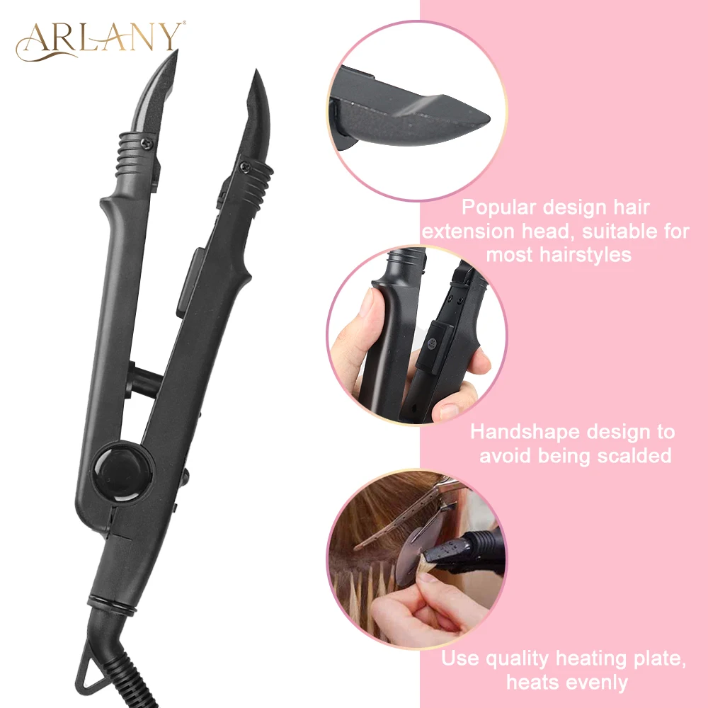 아라니 헤어 커넥터 퓨전 히트 아이론 4개 아크릴 열 차단막 2개 40g 케라틴 글루 온도 조절 가능 열봉