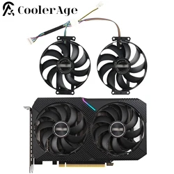 Video Card Fan For ASUS DUAL GeForce RTX 3060 3060 Ti V2 MINI 87MM T129215SU FDC10H12S9-C Graphics Card Replacement Cooling Fan
