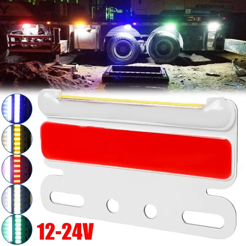 

COB Side Lights LED Warning Bulb for Truck Trailers Van Side Waterproof Marker Lamp High Brightness Light 12V-24V