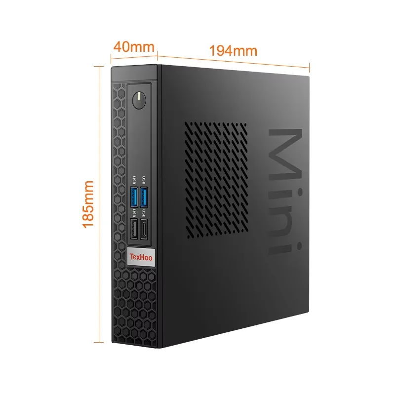 TexHoo Mini PC Intel Core I7 I5 I3 Dual Band WiFi5 BT4.2 RAM 8GB SSD SATA 256G 512GB Desktop 특가 미니pc Gaming Computer 8USB ports