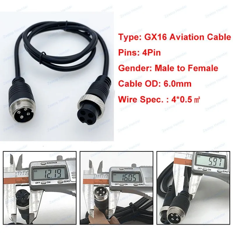 1pcs gx16 2 3 4 5 6 7 8 10-poliges Verlängerung kabel von Stecker zu Buchse  GX-16 Luftfahrt anschluss für CCTV-Kamera Sicherheit DVR 1m 2m 5m 10m