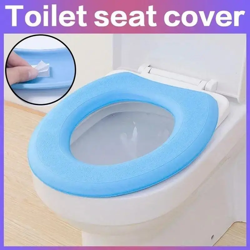 Concise Design 1PC New Toilet Mat Cushion Universal Thicken Waterproof Toilet Pad Foam Plastic Toilet Mat Bathroom Accessories