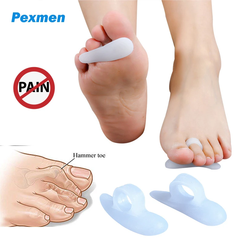 Pexmen 2/4/10Pcs Gel Hammer Toe Corrector Toe Cushions Hammertoe