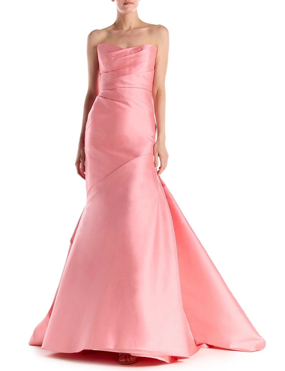 High Quality Pleat Trumpet Sweetheart Long Dresses Cocktail Dresses Sparkle Chinese Style Formal Simple Sizes Availab