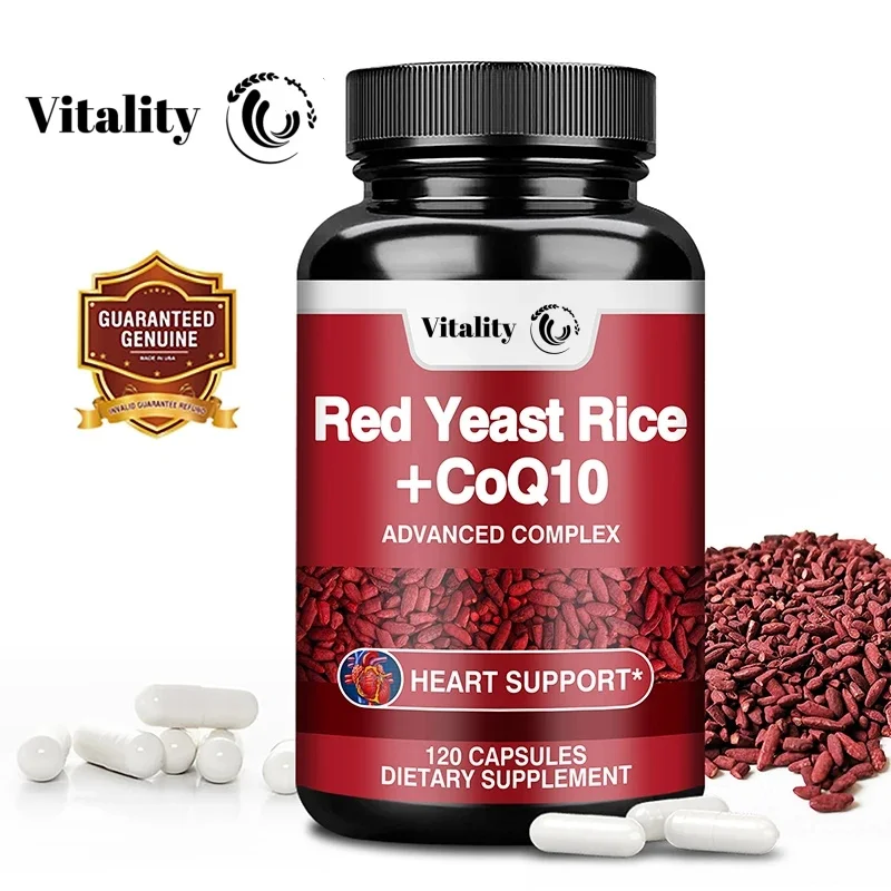 Red Yeast Rice With Coq10 Supplement-Antioxidant Support For Energy And Heart