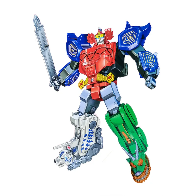 Super Sentai Dinosuar Rangers Action Figures Robot Di Trasformazione 5-In-1 Assemblato Monster Megazord Boys Toy Gifts
