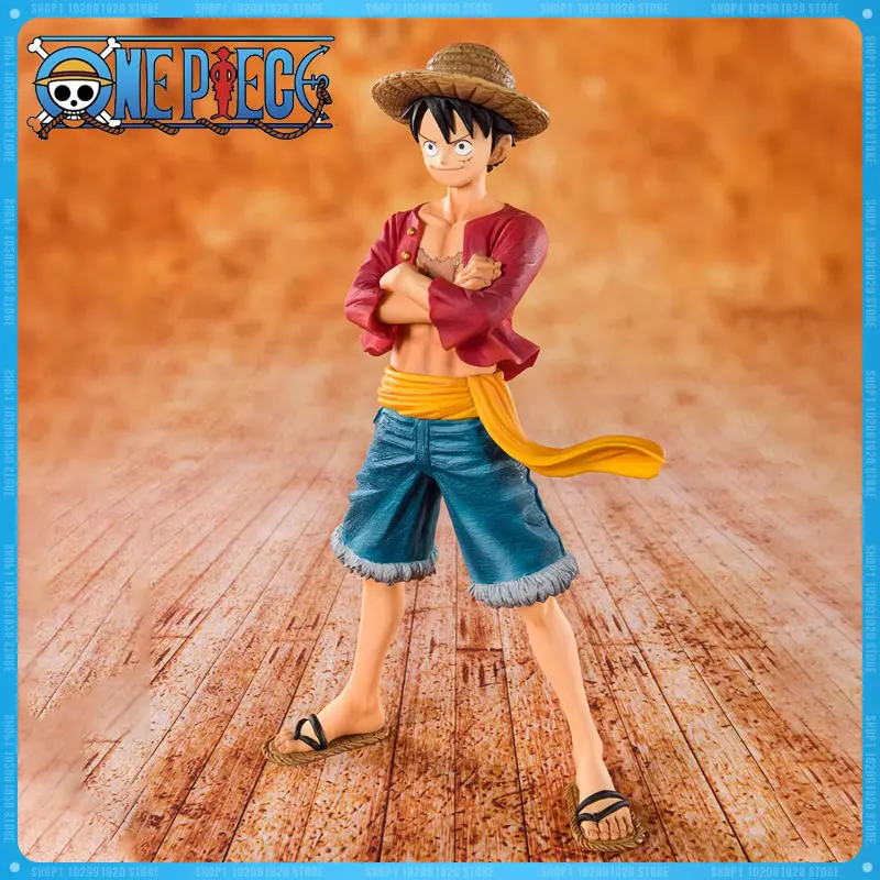 

Bandai Anime One Piece Straw Hat Luffy Figuarts 20th Anniversary Animated Version Action Figure Collection Model Statue Kid Toy
