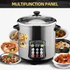 Household Multifunctional Stainless Steel Stew Pot High Capacity Electric Slow Cooker Home Appliances 3