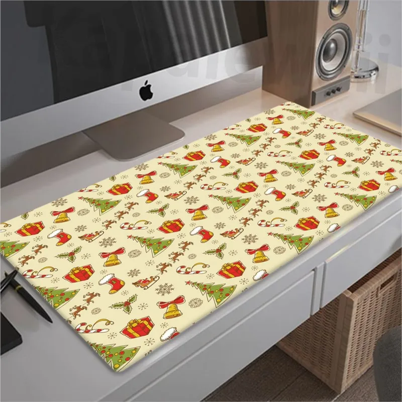 

Kawaii Mpousepad Office Rubber Table Carpet Christmas Style Keybaord Locking Edge Mouse Mat Anime Cute Mouse Pad Laptop Desk Mat