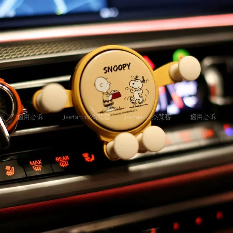 

Snoopy мультяшный анимационный креативный держатель для автомобиля, милый модный простой автомобильный гравитационный держатель, украшение для автомобиля
