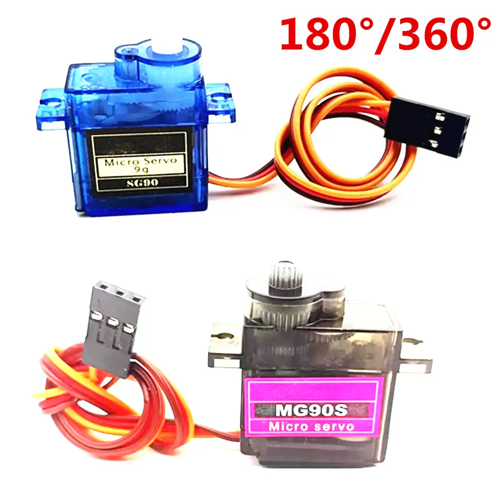 Microservomotor SG90 9g - Kit Con Brazos Y Tornillos, Para Drones, RC, Arduino, Raspberry Pi Microservomotor SG90 9g - Kit Con Brazos Y Tornillos, Para Drones, RC, Arduino, Raspberry Pi