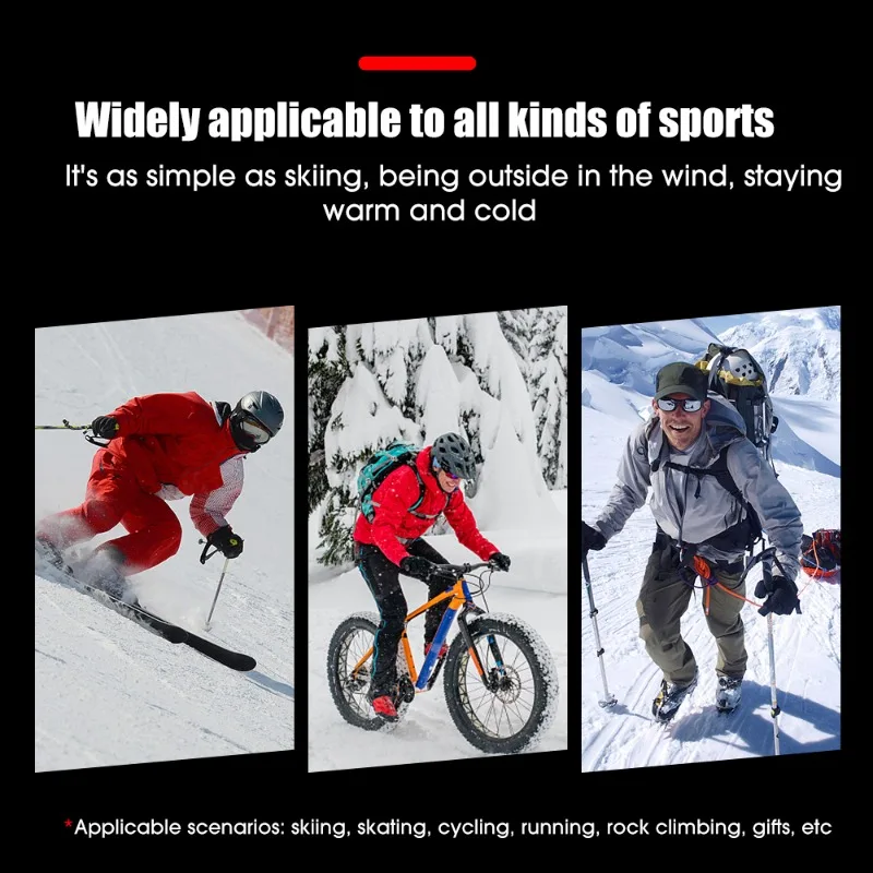 Winter Warm Full Fingers Waterproof Cycling Outdoor Sports Running Motorcycle Ski TouchScreen Fleece Gloves Tactical Gloves 6