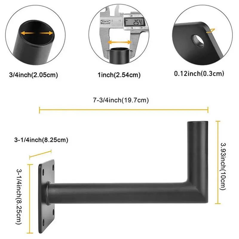 Weathervane Roof Holder Metal Flagpole Stand Wall Roof Wind Spinner Poles Antenna Brackets For Home Garden Yard