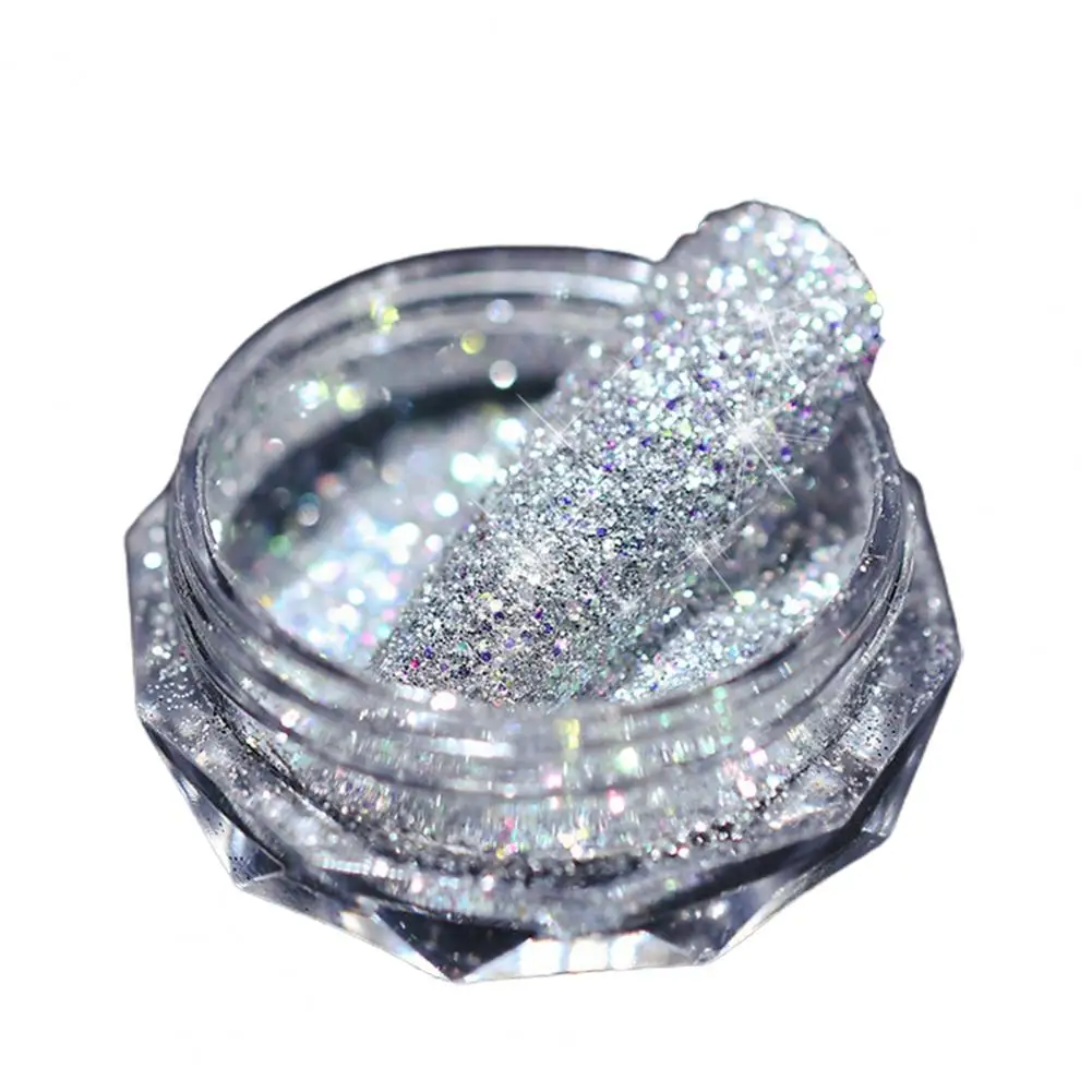 Nail Powder Long Lasting Holographic DIY Mirror Effect Nail Glitter Powder for Manicure Accessories Art